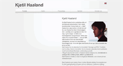 Desktop Screenshot of kjetilhaaland.no